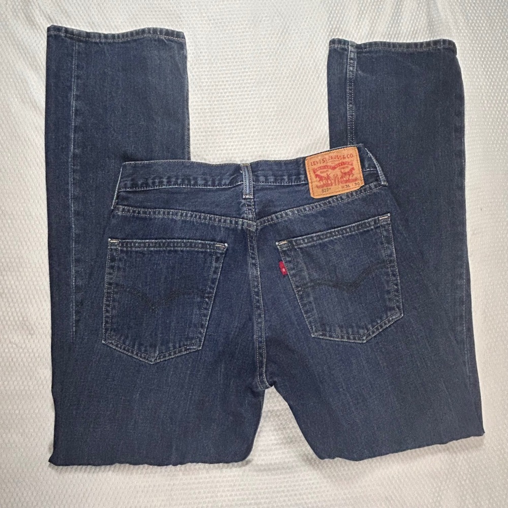 Levis 527 Slim Bootcut Jeans Mens 31x30 Dark Wash Indigo Denim 05527-4257